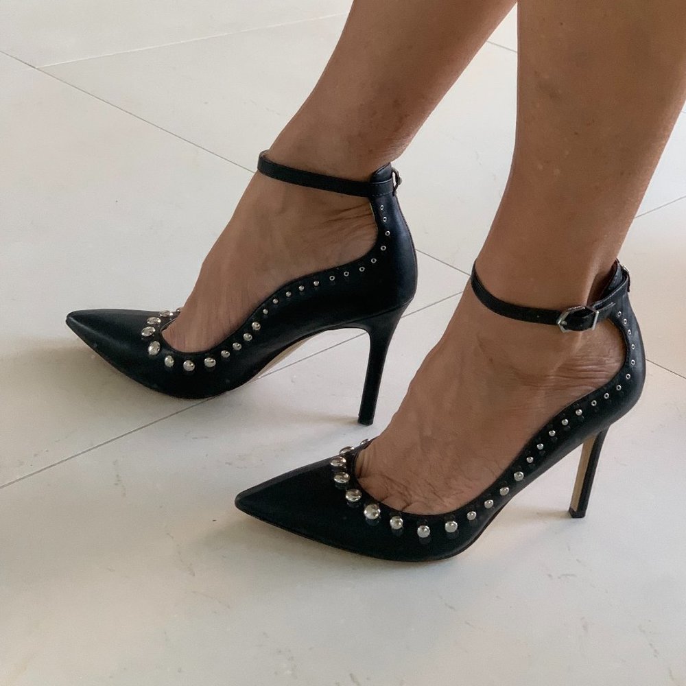 Sam Edelman black studded heels